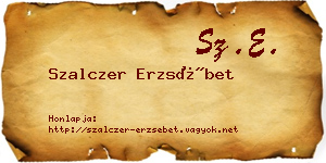 Szalczer Erzsébet névjegykártya