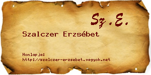 Szalczer Erzsébet névjegykártya